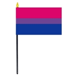 Bisexual 10 x 15 cm. Stick Flag